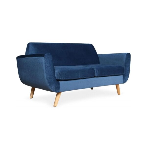 Love Seat - 2-Seater Sofa with Wooden Legs - Image 3