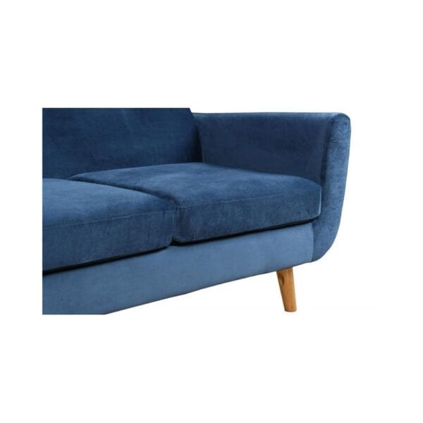 Love Seat - 2-Seater Sofa with Wooden Legs - Image 2